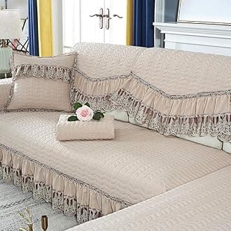 Sofa Slipcovers,Sofa Cushion Non-Slip Modern Home Sofa Cover Four Seasons Universal@Khaki_80*160Cm(1Pcs)