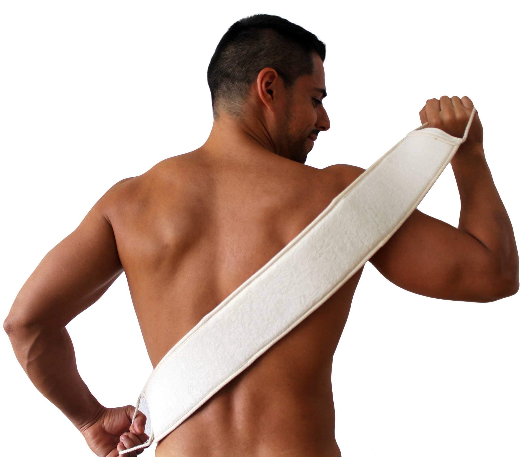 Exfoliating Loofah Back Scrubber for Shower for Men and Women (4x32 in.)