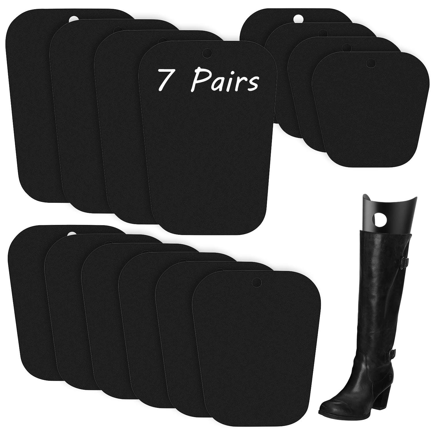FEPITO 7 Pairs Reusable Boot Shaper Form Inserts for Tall Boots Stand Inserts Support for Women
