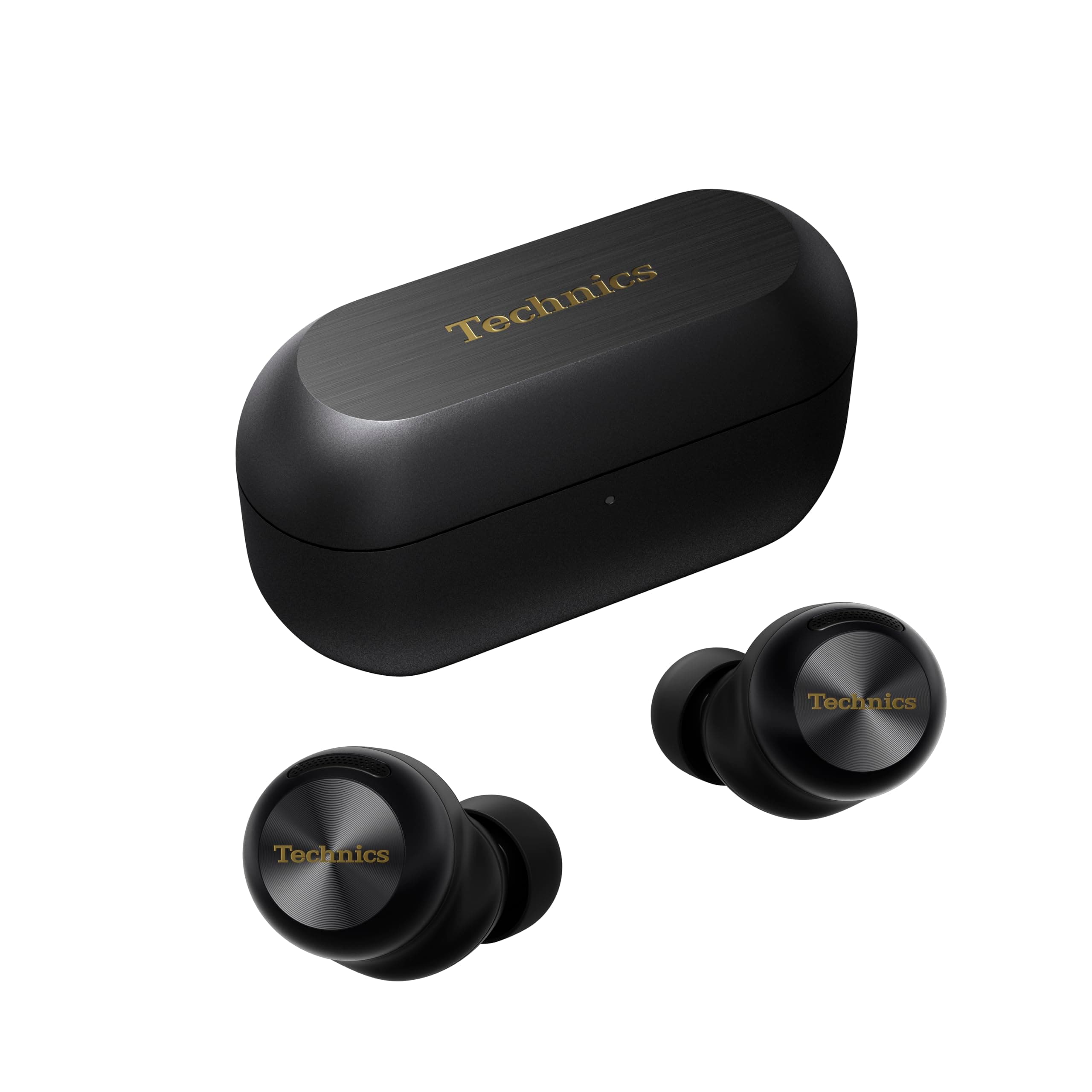 Technics EAH-AZ100E-K Wireless Earbuds with Noise Cancelling, Multipoint Bluetooth, Voice Focus AI, Comfortable In-Ear Headphones, Black