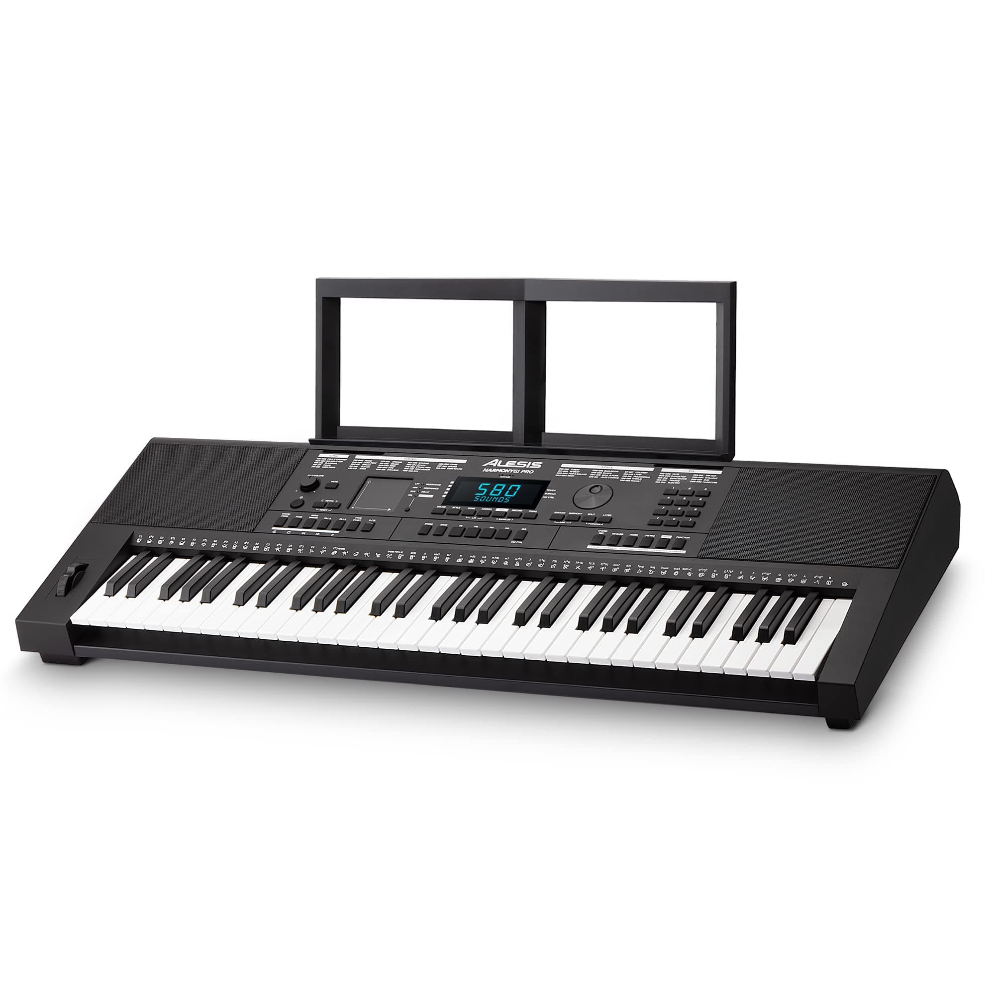 Harmony 61 Pro - 61 Key Keyboard Piano with Adjustable Touch Response, USB Midi, 580 Sounds, X/Y Performance Touchpad with DJ-Style FX