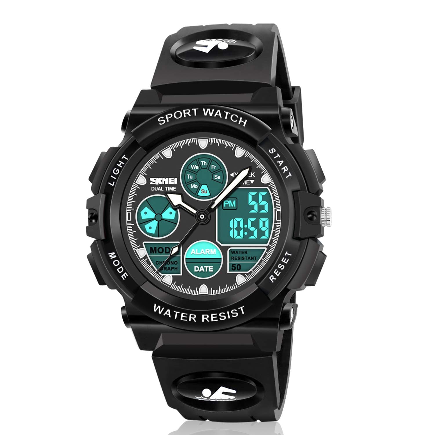 LED Multi Function Waterproof Watch for Kids - Kids Gifts