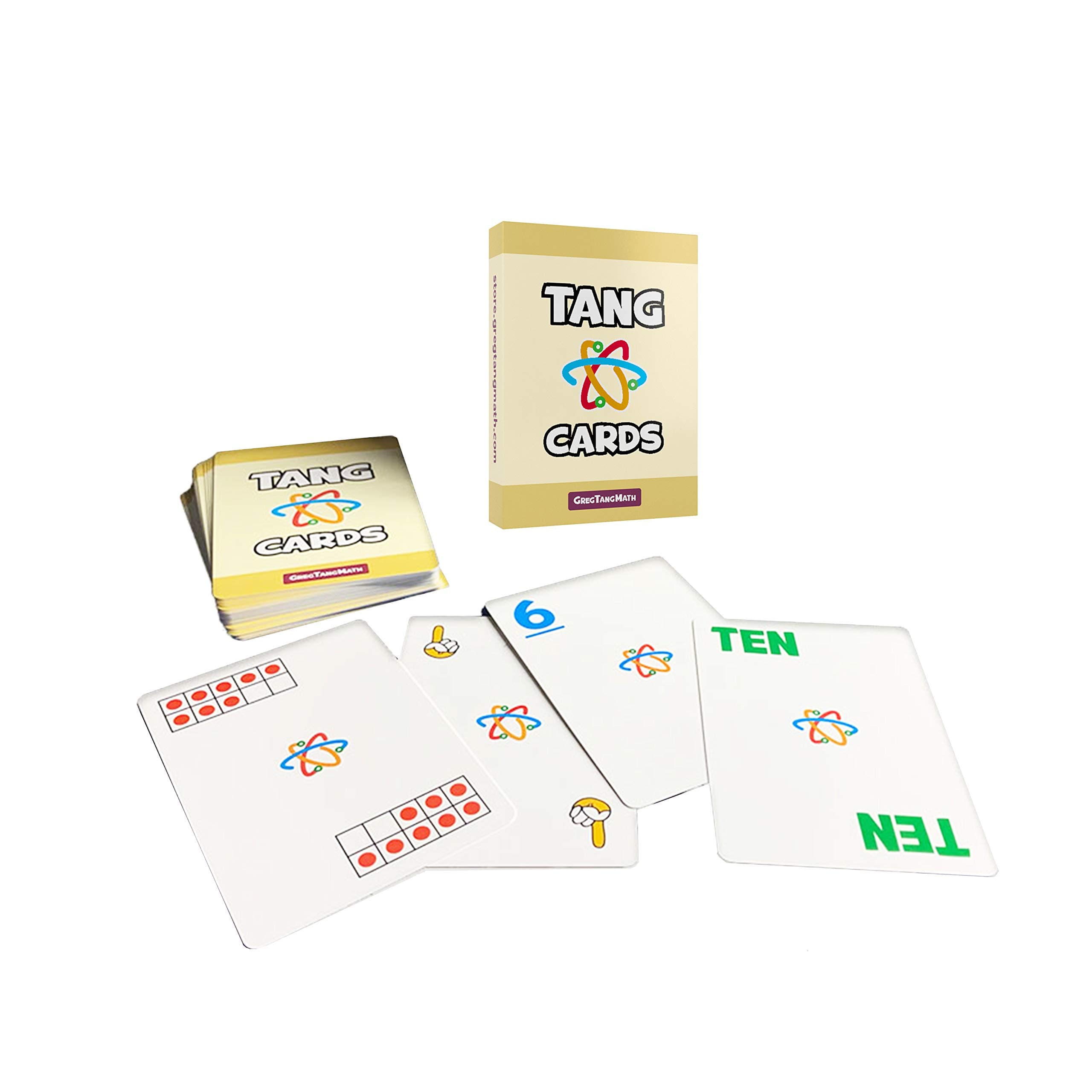 Greg Tang Math - Tang Cards! -Math Card Game for Boys and Girls Ages 6 and Up - An Endlessly Fun Way to Practice and Learn Math Skills, Play Games Using Symbols, Ten Frames & Finger Representations