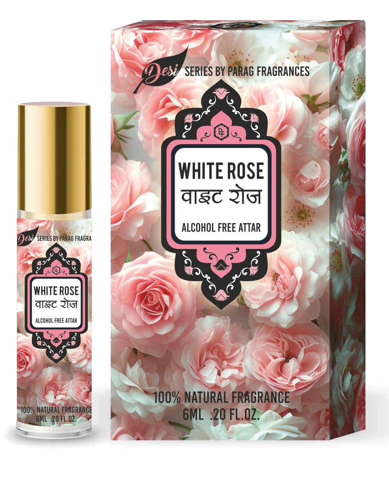 - Desi Series Attars (6ml, White Rose)