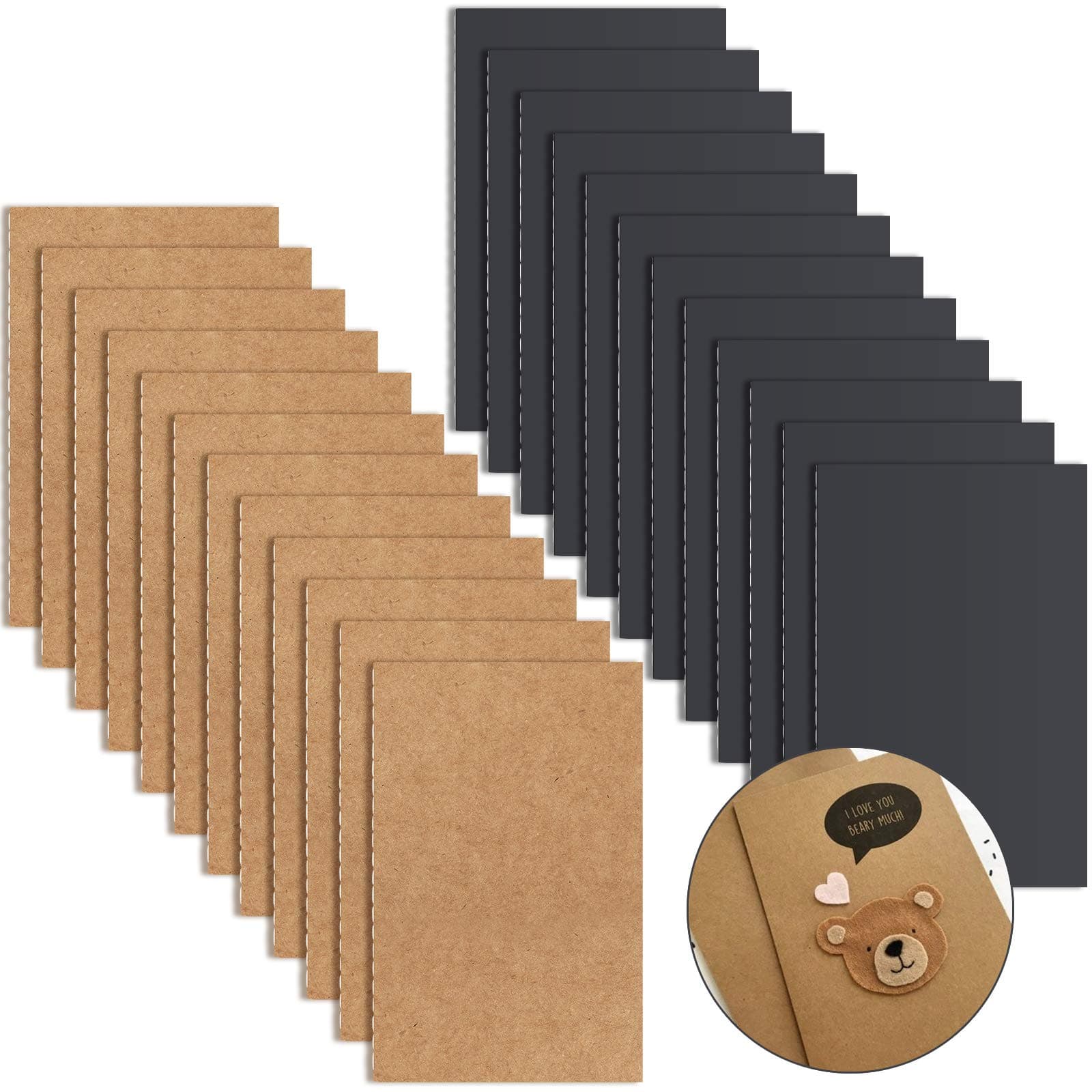 Jekkis 24 Pack Mini Notebooks Bulk, Pocket Notebook, Journal Notebooks Set, Small Notebooks Journals, Portable Mini Lined Memo Notepad, 3.5 x 5.5 Inches, 24 Sheets/48 Pages, Gifts