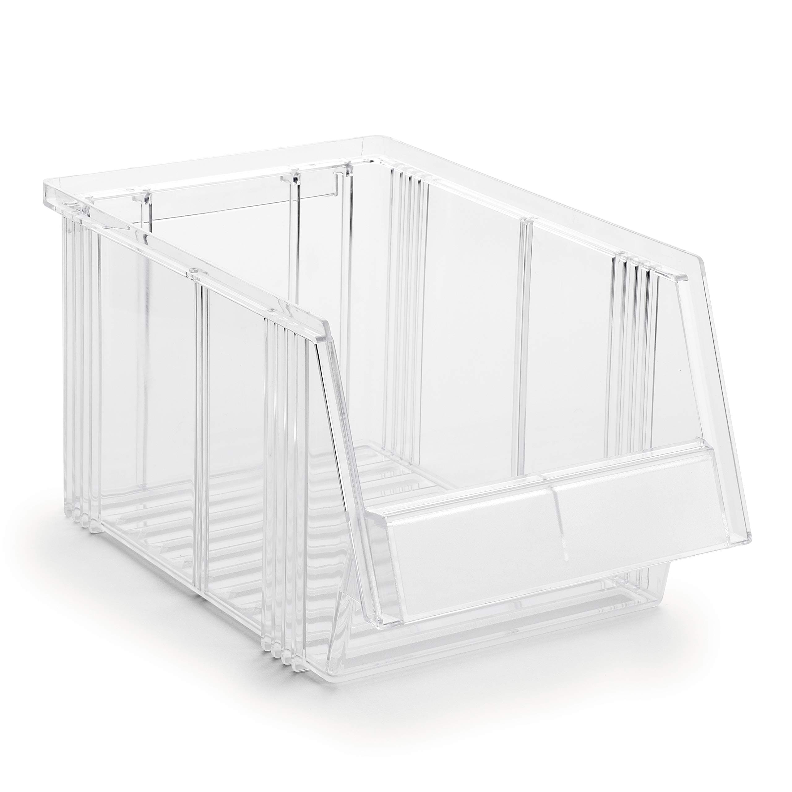 Treston 1930-1 Open-Fronted Storage Boxes, Stackable, for Industrial Storage System, Transparent, 186 x 300 x 156 mm