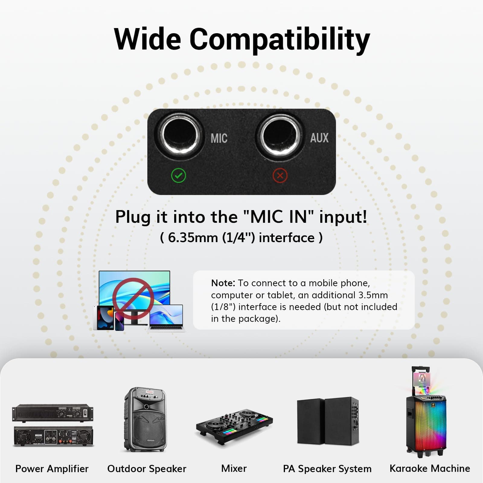 TONOR Wireless Microphones System with 4x10 Channels Cordless Handheld Microfono Inalambrico, UHF Mics with Stable Signal Transmission for Karaoke Singing Party Church Wedding PA Speaker 200ft Red