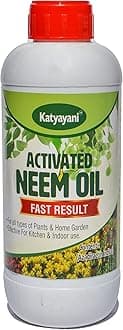 Katyayani Activated Neem Oil for Plants Garden Kitchen Insect Killer Spray Pest Control Organic Pesticide Fast Results | 200 ML | 100ml x 2 |