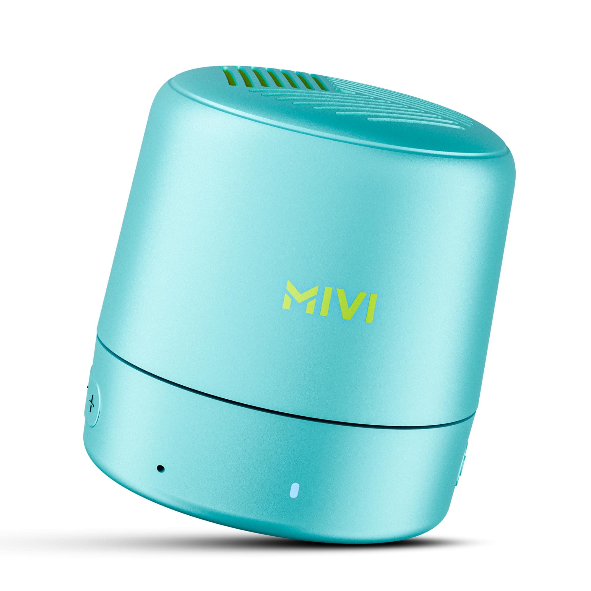 Mivi Play Bluetooth Speaker with 12 Hours Playtime. Wireless Speaker Made in India with Exceptional Sound Quality, Portable and Built in Mic-Turquoise, One Size