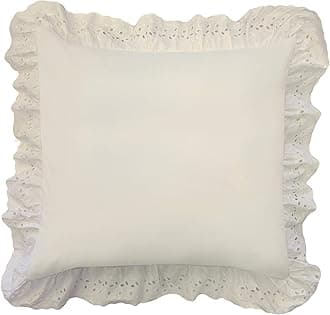 Fresh Ideas Eyelet Ruffle Pillow Sham, Ivory