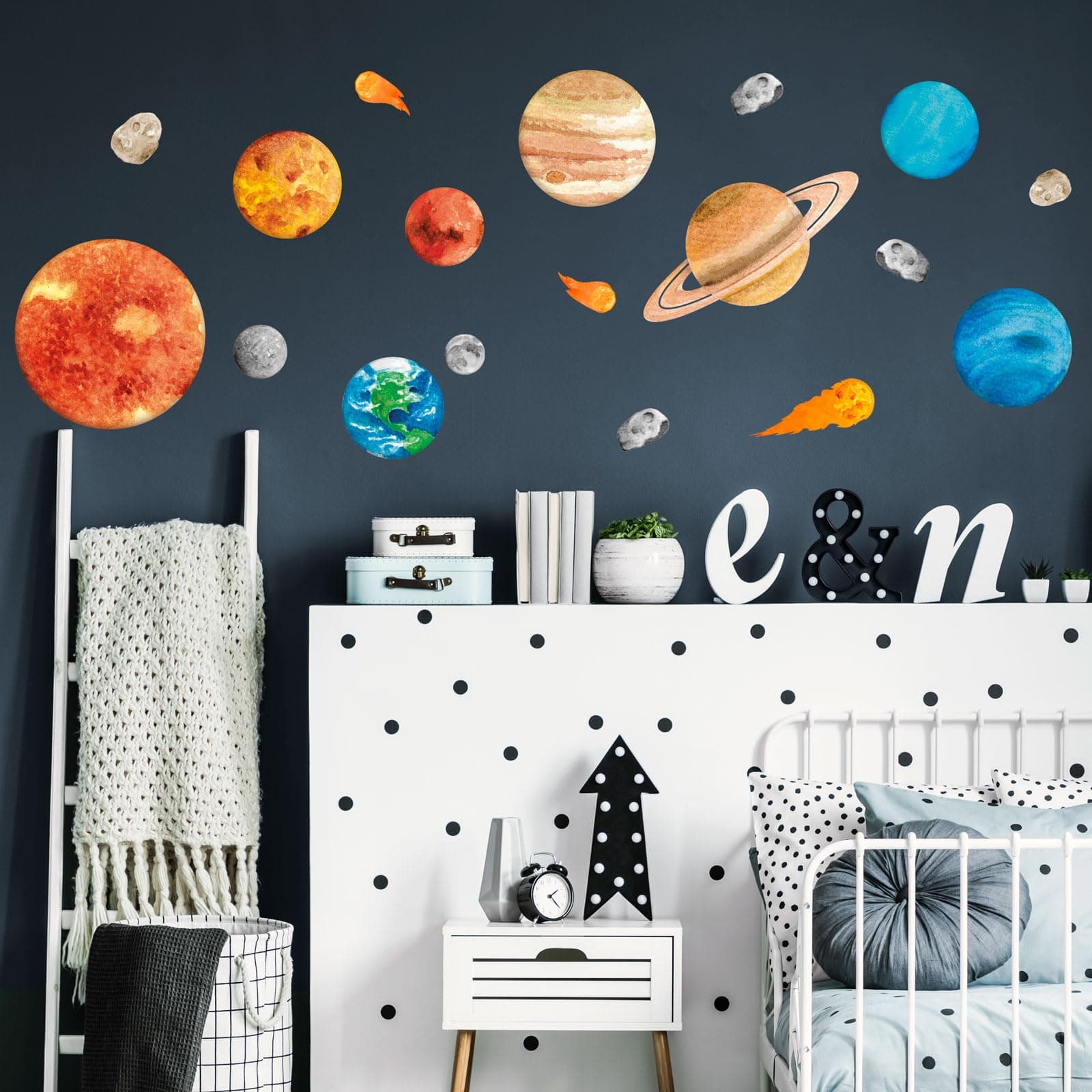 Solar System Wall Sticker, Space Wall Stickers, Perfect for a Creating a Space Themed Room
