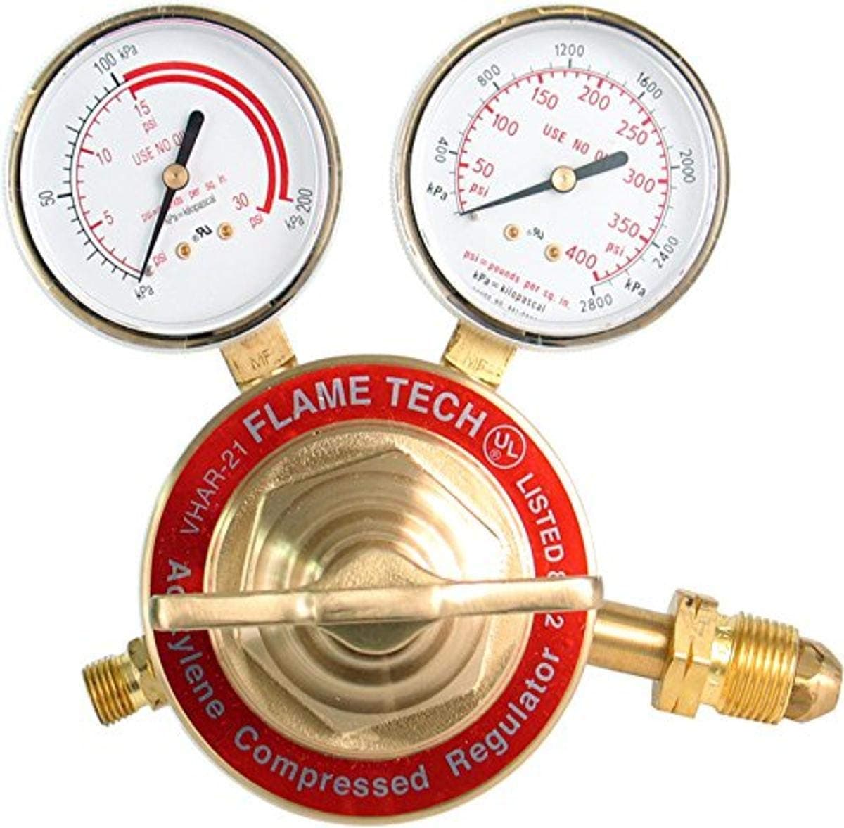 Flame Technologies VHAR-21 Heavy Duty Acetylene Regulator, Victor Compatible