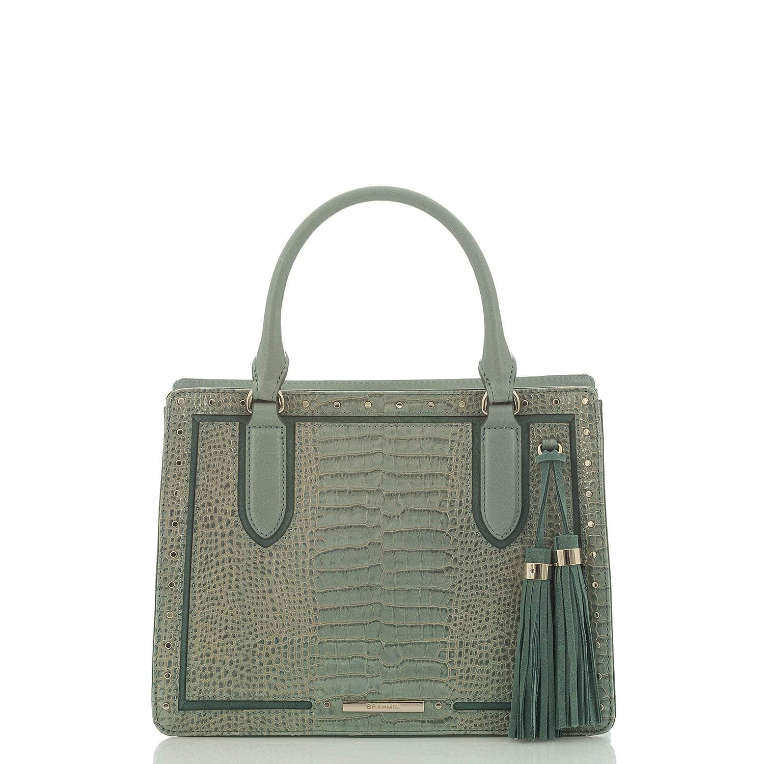 BRAHMINSmall Camille Harrison Satchel Ocean