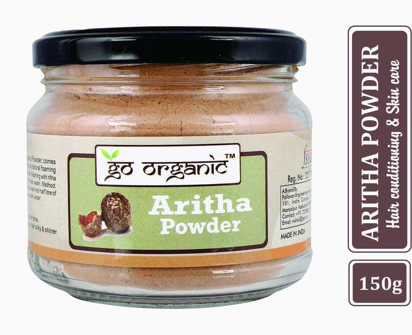 Go Organic Aritha Powder, 150 g