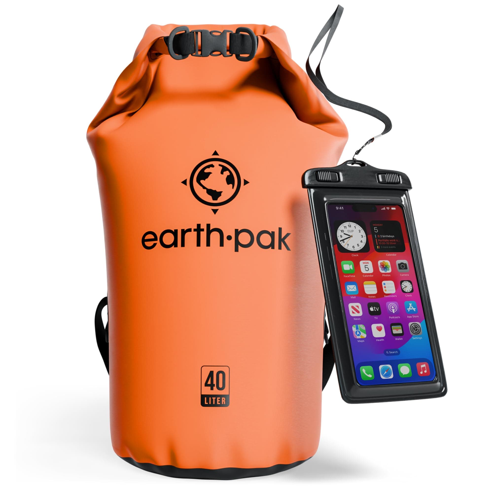 Waterproof Dry Bag - Roll Top Dry Sack Keeps Gear Dry for Boating, Hiking, Camping and Fishing with Waterproof Phone Case