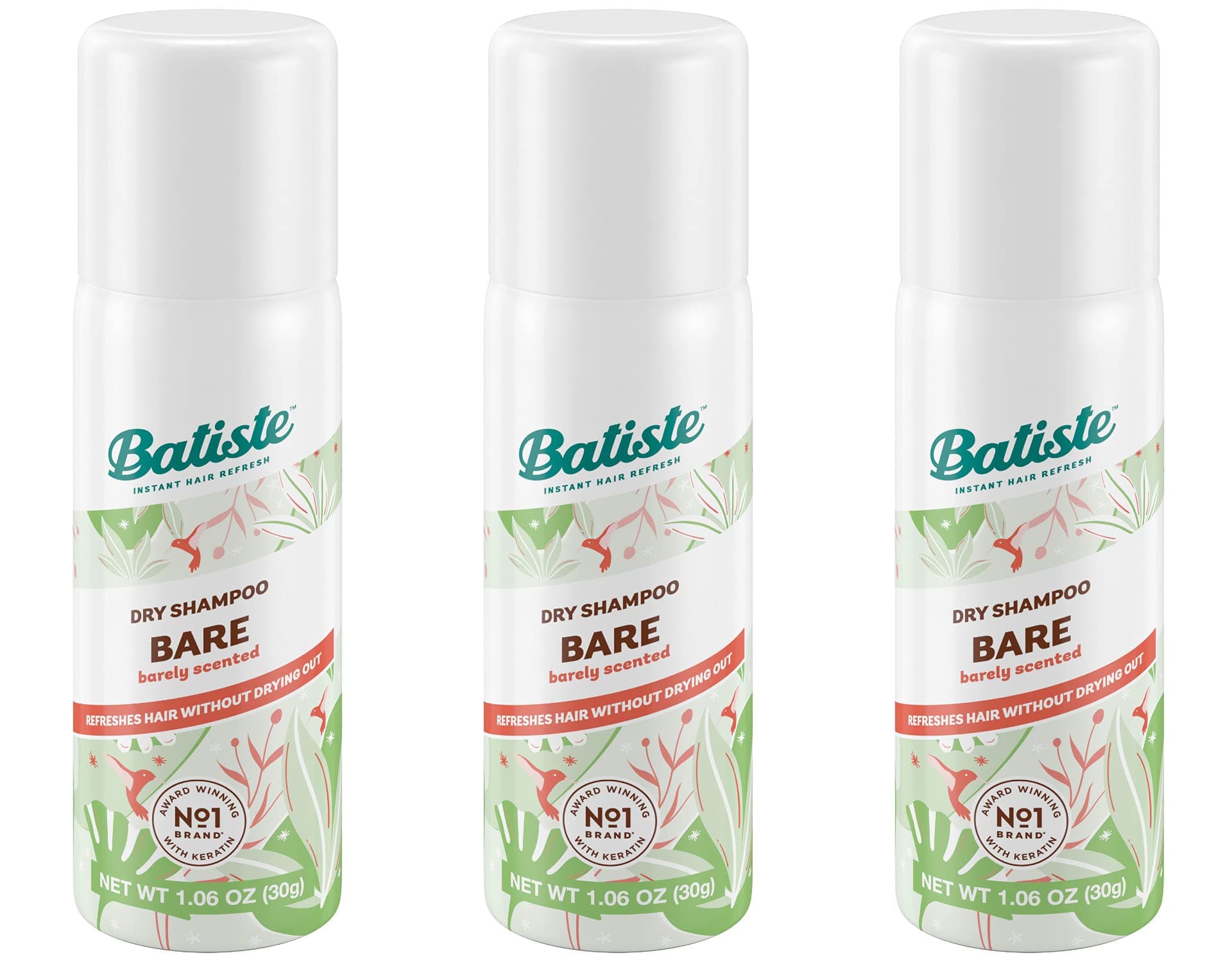 Dry Shampoo Bare Mini Travel Size 1.06 oz (Pack of 3)