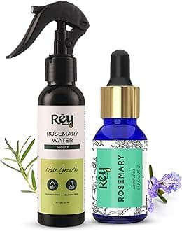 Rosemary Hair Spray & Oil Combo (100ml & 15ml) for Hair Growth by Rey Naturals