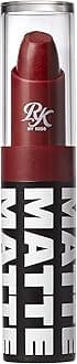 Ruby Kisses Lipstick, Matte Finish, Long-Lasting, Highly Pigmented, Smooth Apply, Full Coverage Lip Color Makeup (Red Carpet)