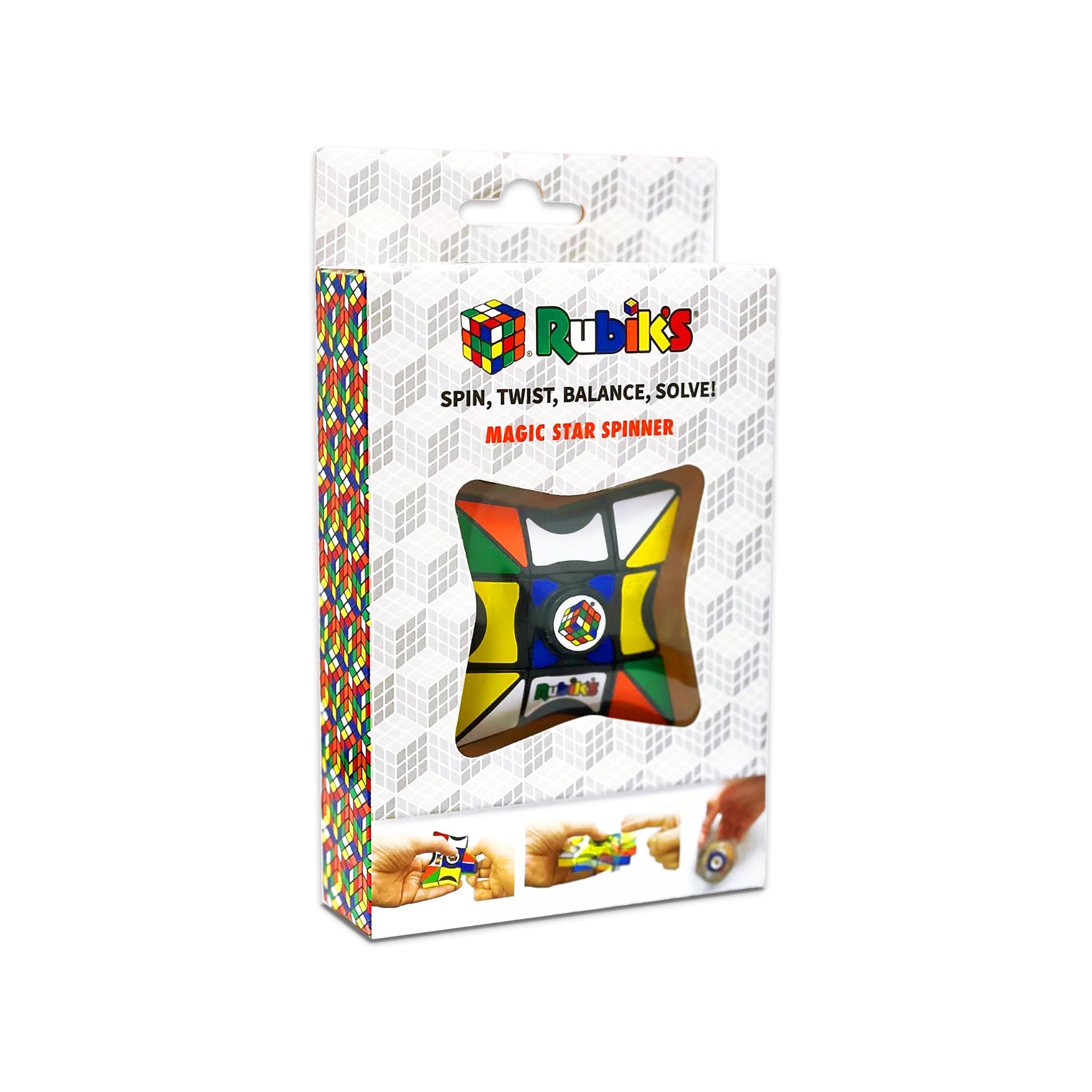 Rubik's Cube Magic Star Spinner Smart Toy | Rubik's Cube | Puzzle Games | Pocket Educational Toy | Brain Teaser | Stress Relief | Fun | Fidget Toys Pack | Age 4 Plus | Sinco Creations