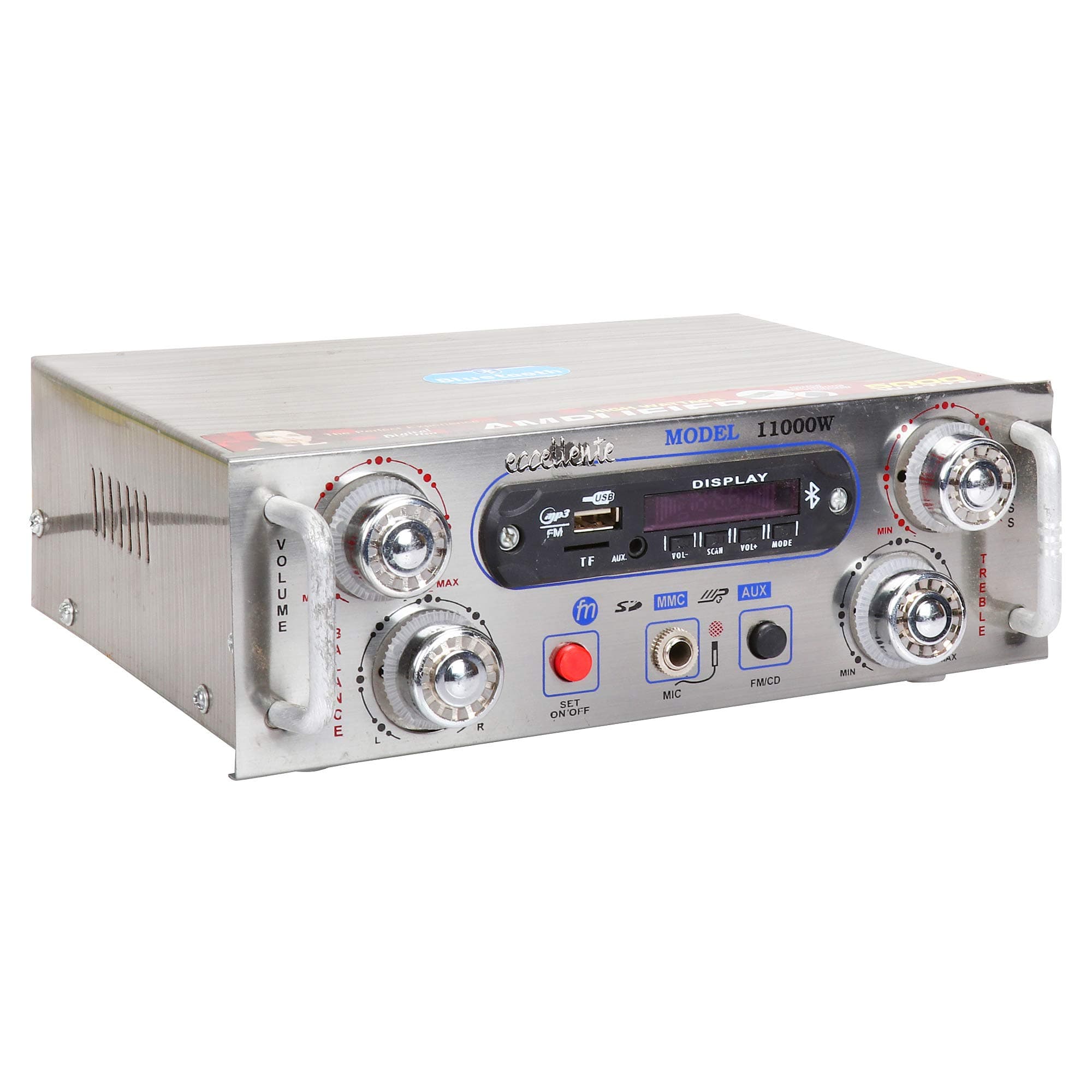 Eccellente Music Amplifier with Bluetooth FM, AX Line, USB_Connect with Laptop, Tablet, Mobile, TV_HT109_Connect 4 Speakers - 10W Each