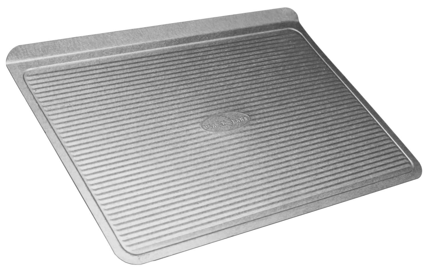 USA Pan 1010SC Bakeware Cookie Sheet, Warp Resistant Nonstick Baking Pan, Made in The USA from Aluminized Steel, 13 in *8 1/4