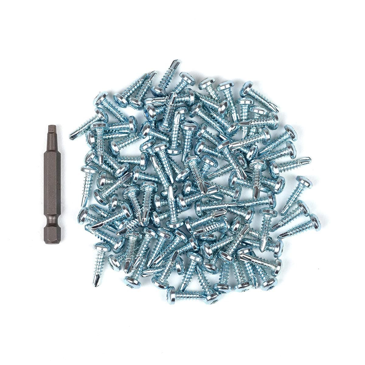 neverest® 100x with Bit 4,2x16 mm Square Head Self Drilling Screws