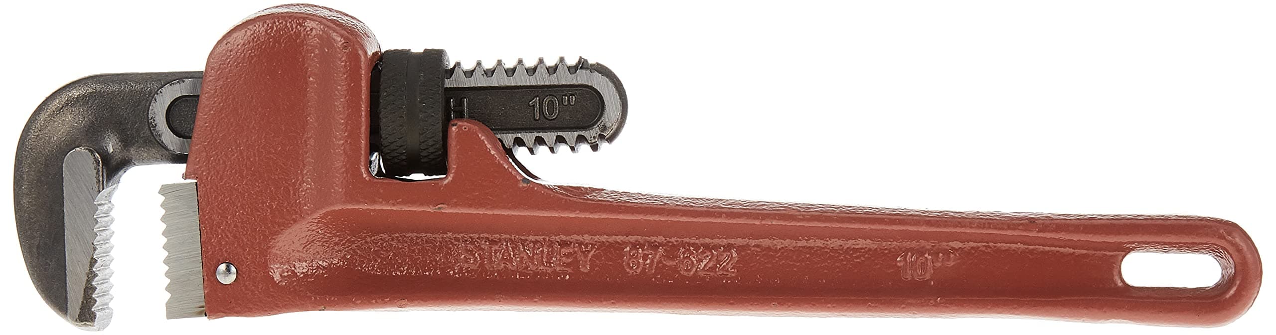 Stanley Pipe Wrench, Red,10"",87-622