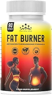 Fat Burner Weight Loss Pills – Metabolism Booster, Appetite Suppressants - Green Tea Extract Lean Slimming Diet Supplement for Men & Women - Premium Manufacture - 90 Capsules
