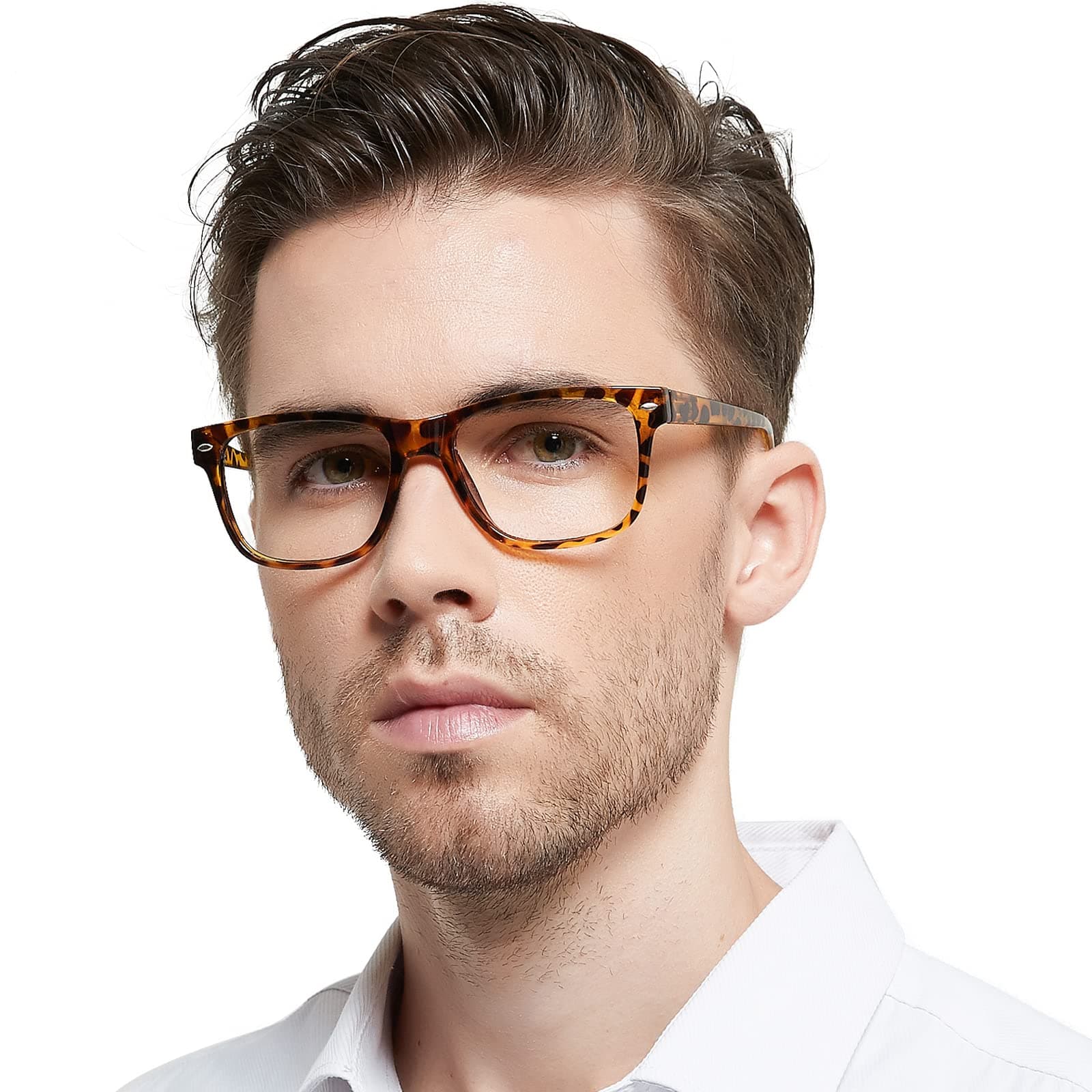 OCCI CHIARI Large Reading Glasses Men 1.5 Oversize Square Readers with Big Frame 1.00 1.25 1.50 1.75 2.00 2.25 2.50 2.75 3.00 3.50 4.00 5.00 6.00 (Yellow)