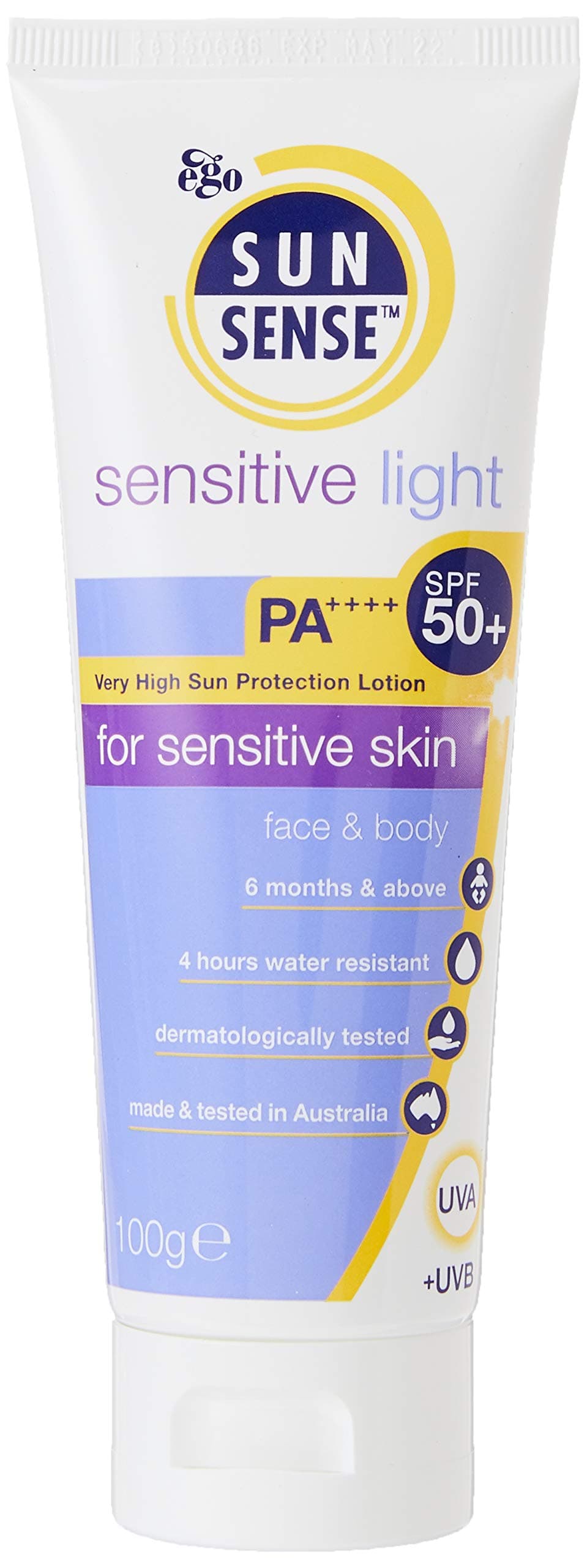 Ego SunSense Sensitive Light SPF 50+ PA ++++ 100g by Ametsus