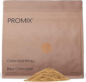 ProMix Nutrition Whey Protein Powder, Chocolate - Grass-Fed - ­Post Workout Fitness & Nutrition Shakes, Smoothies, Baking & Cooking Recipes - Gluten-Free - 2.5 Pound (Pack of 1)