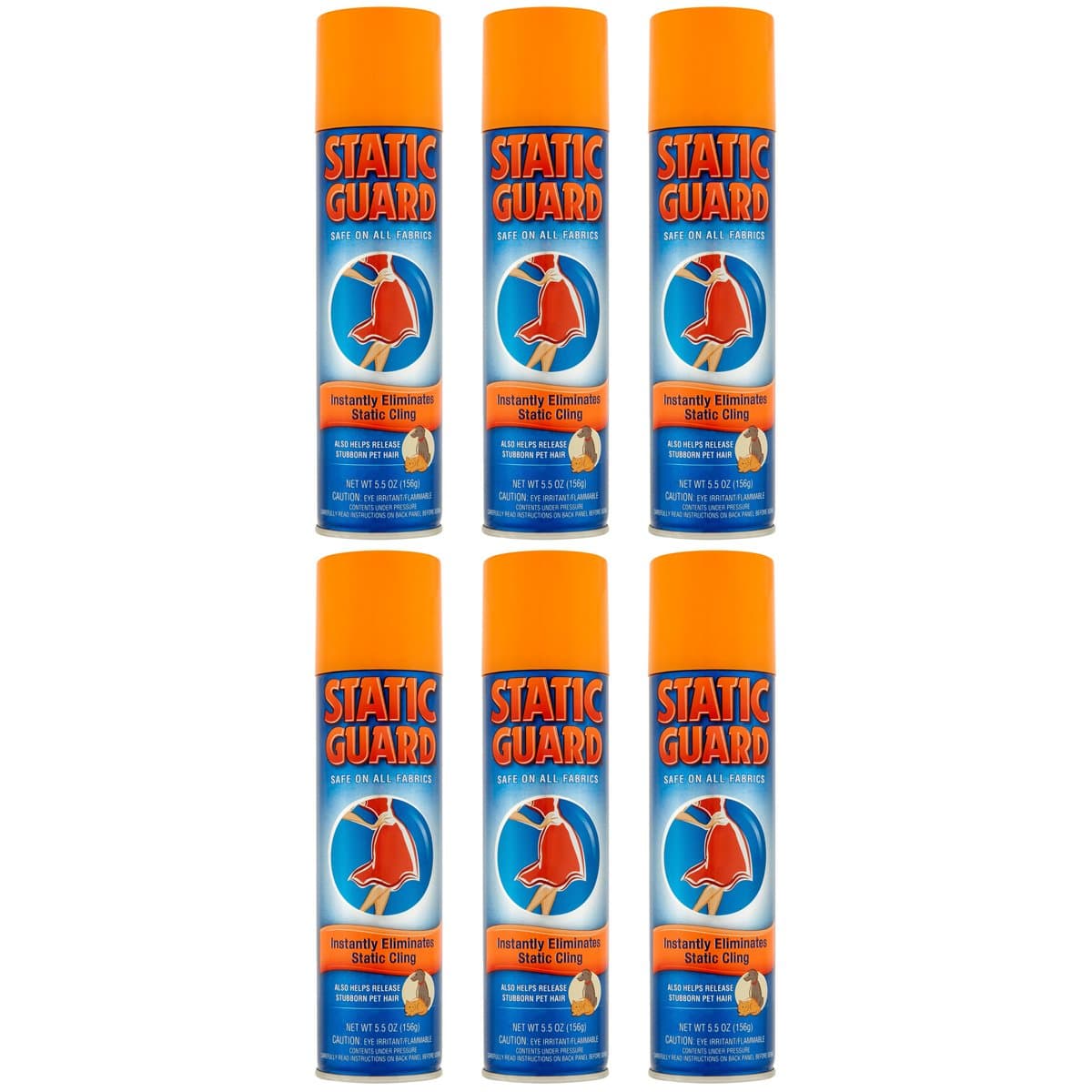 Static Guard Spray 5.5 oz - Pack of 6