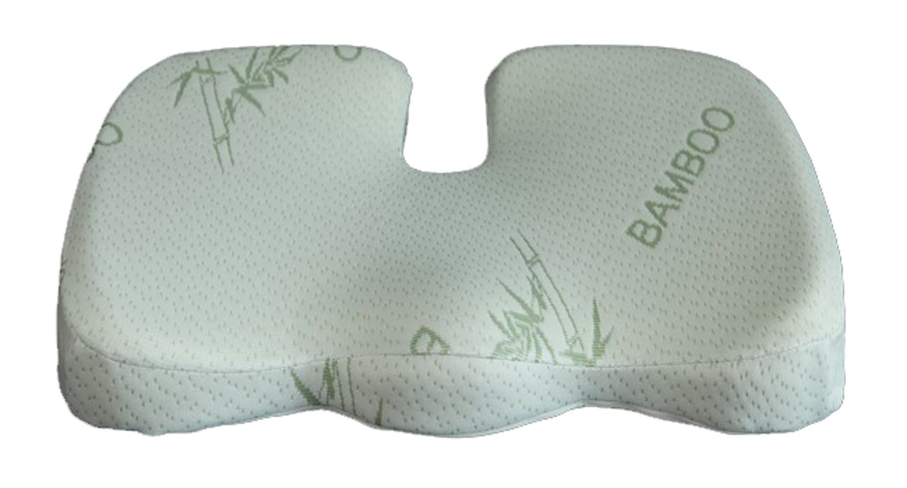 Simple Deluxe Solid Orthopedic Foam Seat Cushion with Forever Cool Bamboo Cover