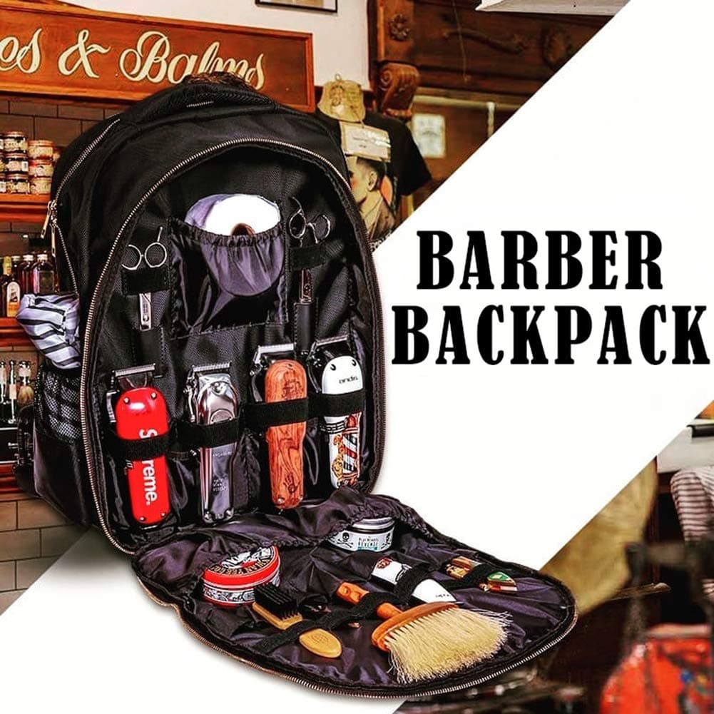 Portable Barber Backpack Makeup Tool Bag Multifunction Travel Backpack Cosmetic Organizer Box Waterproof Storage Bag