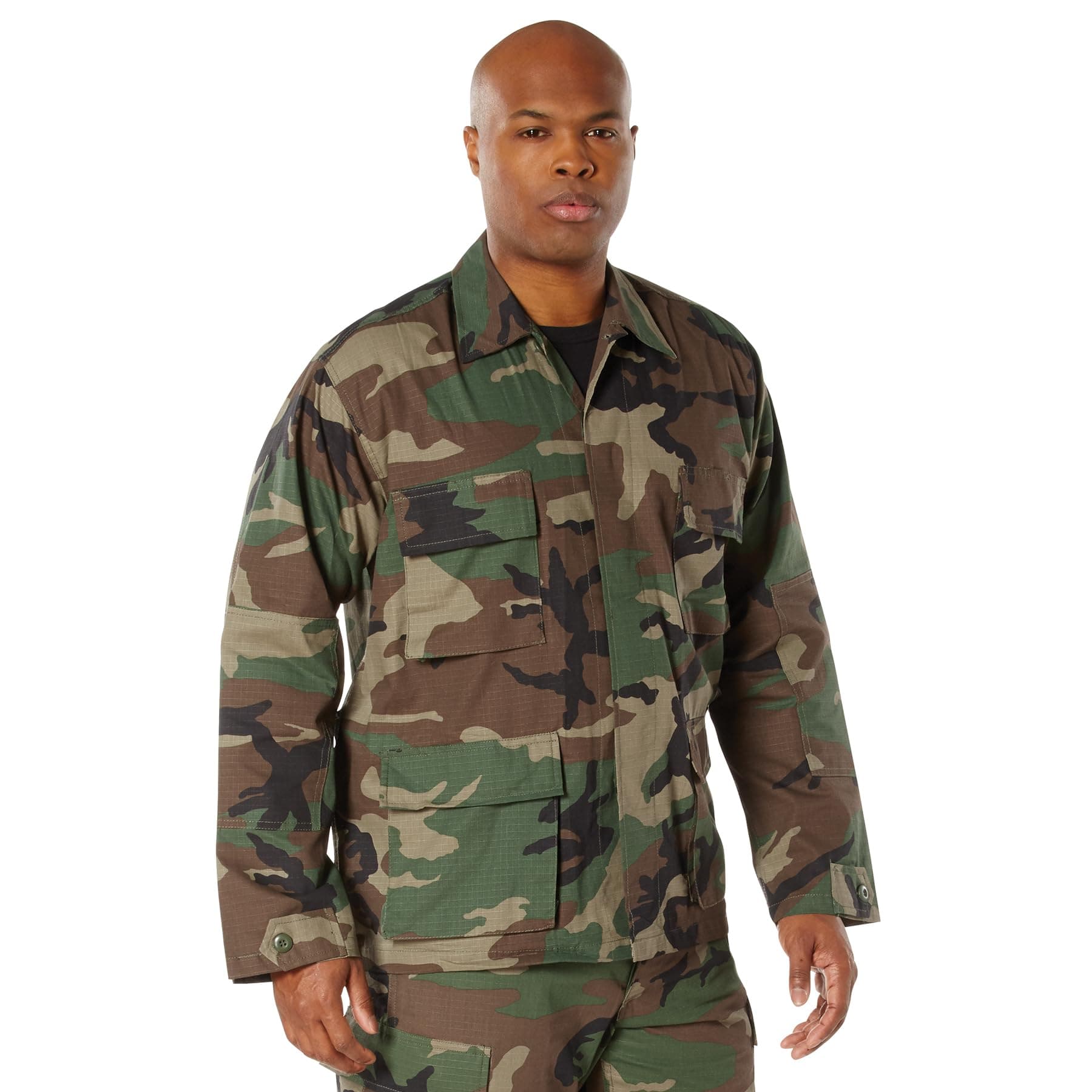 Rothco Rip-Stop BDU Shirt - Durable Uniform Essential in 100% Cotton Rip Stop