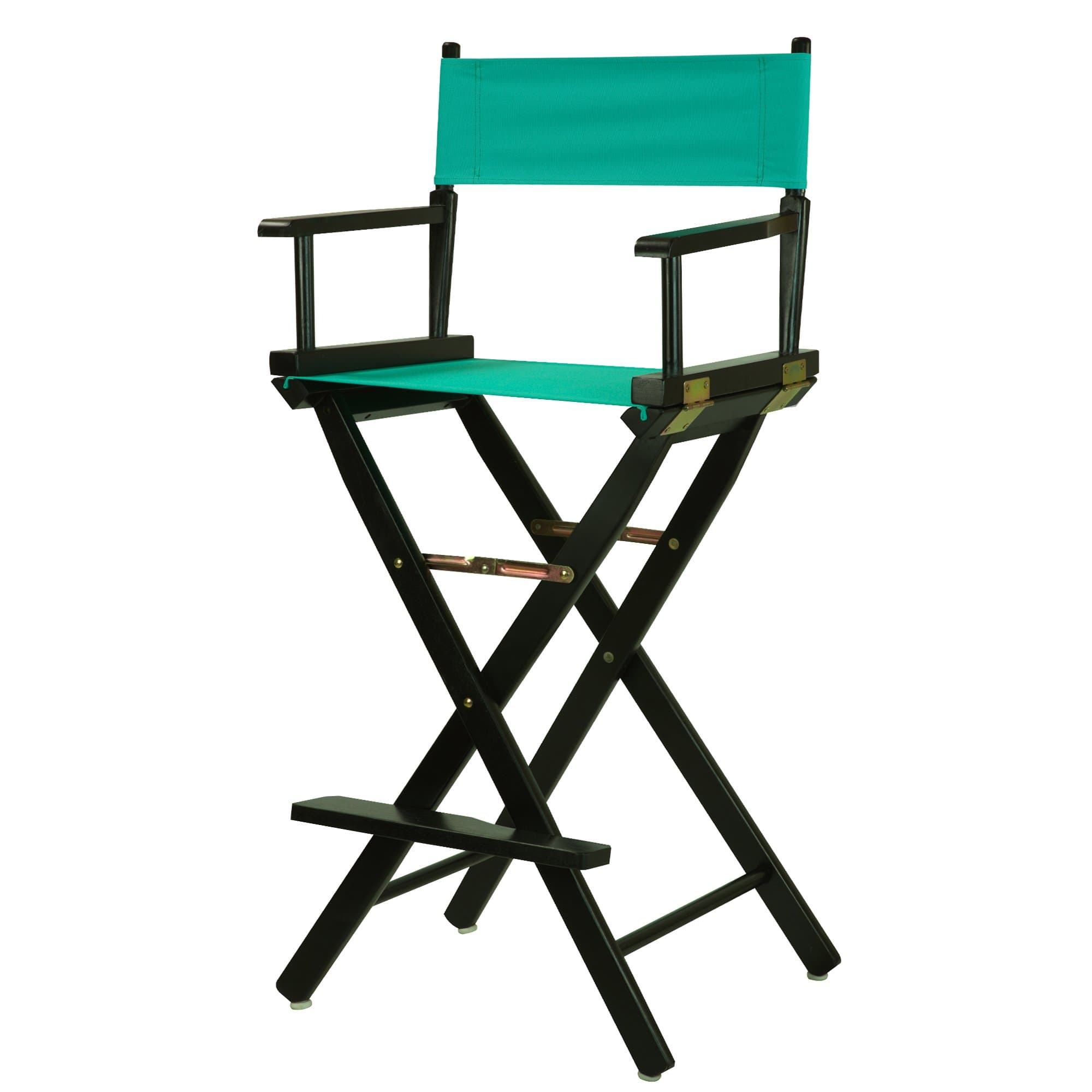 Casual Home (Black Frame With Teal Canvas) - Black Frame Canvas Director Chair, 80cm, Teal