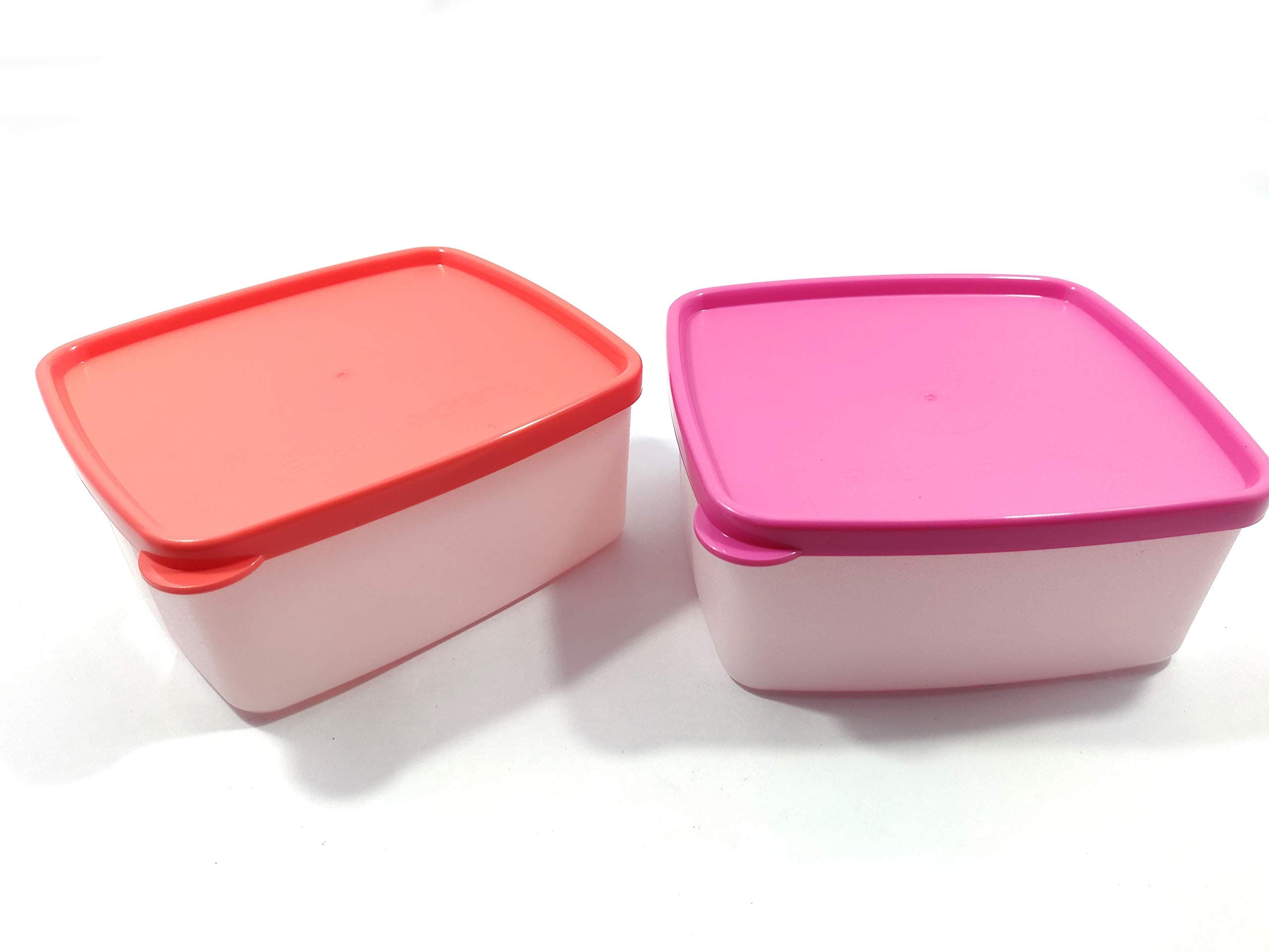 TupperwareCool N Fresh Plastic Container for Fridge and Freezer, 450 ml (Set of 2) with Free Handkerchief