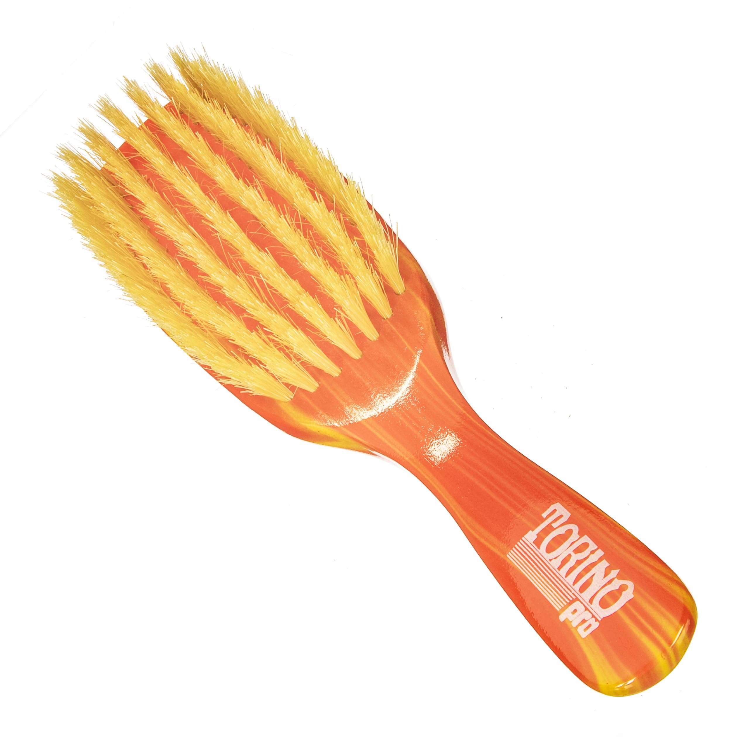 Torino Pro Wave Brush #225-7 Row Soft bristles -100% Pure Boar Bristles - Great for laying down your 360 Waves