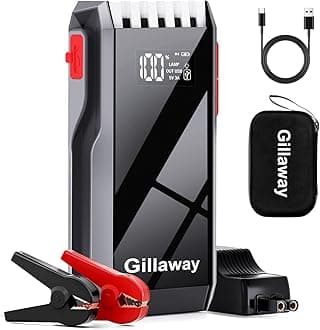 Jump Starter Battery Pack, 4500A Peak Car Battery Charger Jump Starter for Up to 10.0L Gas or 8.0L Diesel Engine,12V Car Jumper Starter Portable with Full LCD Screen (4500A)