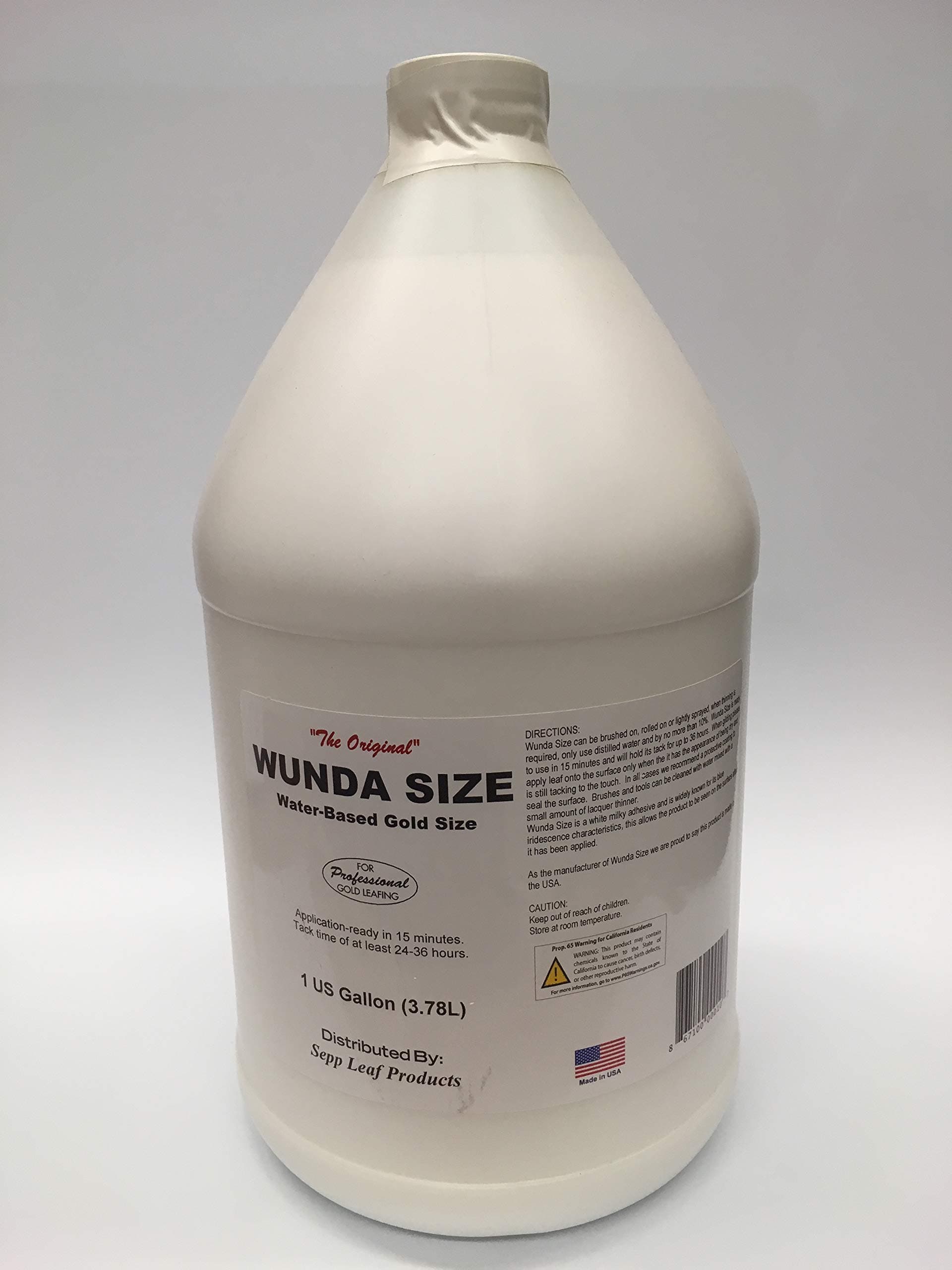 Wunda Size Water-Based Gold Leaf Size/Adhesive, "The Original" - Gallon