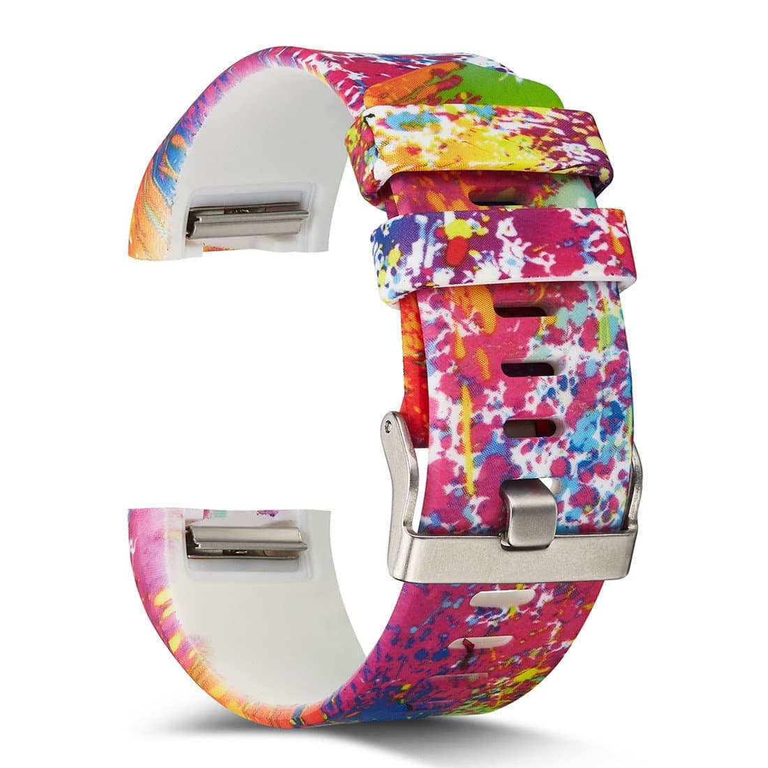 Compatible for Fit bit Charge 2 Bands,Silicone Adjustable Replacement Sport Strap Printed Bands with Classic Buckle for Fit bit Charge2 HR,Fit bit Charge 2 Accessories Wristbands