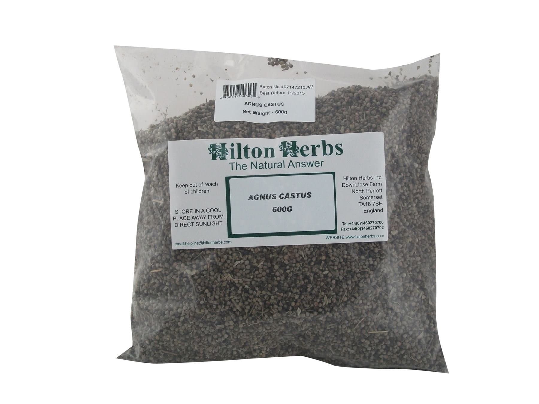 Hilton Herbs Agnus Castus 2kg - Clear, 2Kg HHS0642