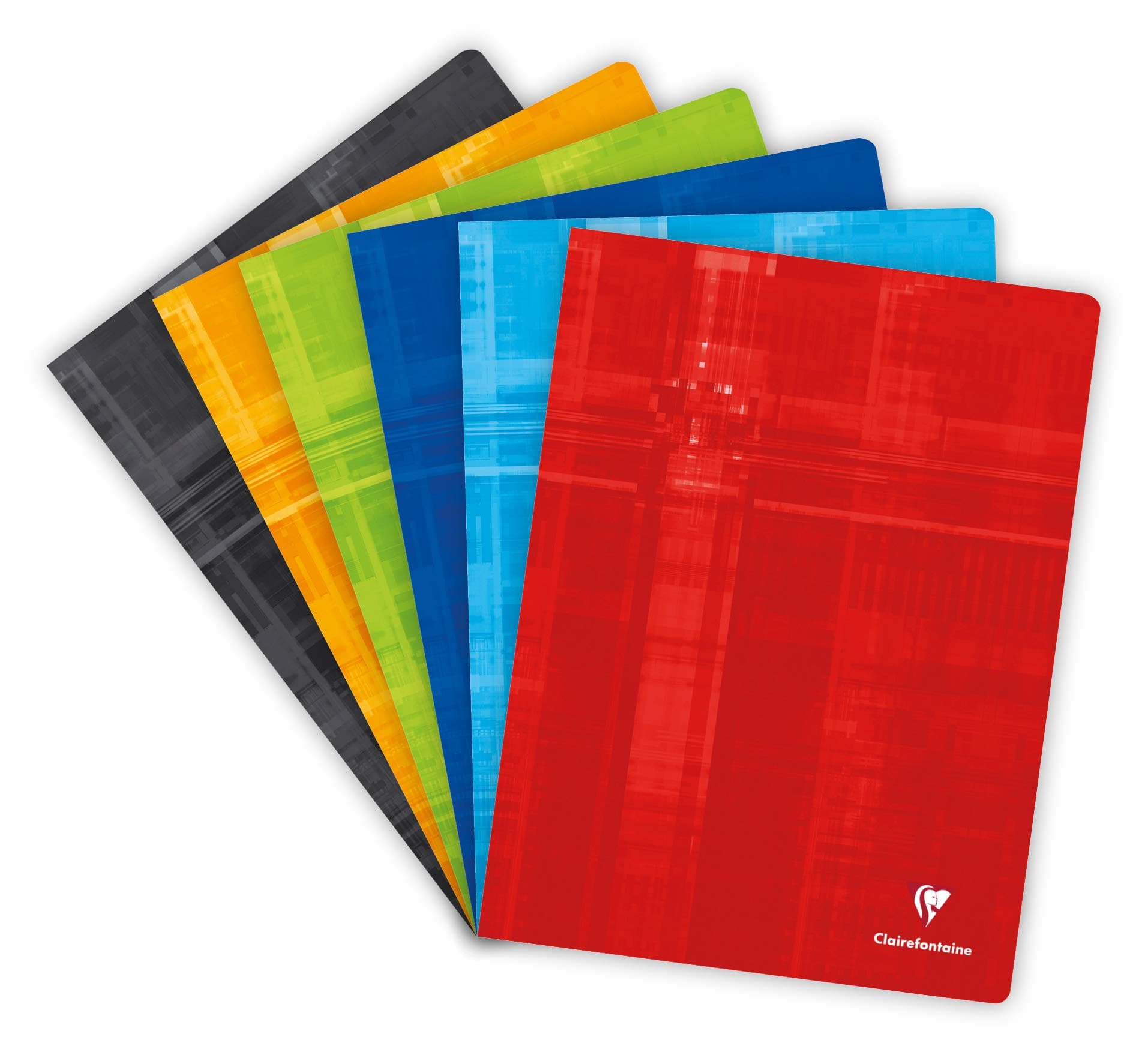 Ref 63365C - Staple bound Notebook (48 Sheets) - A4+ Size, Lined Rulings, 90gsm Brushed Vellum Paper, Laminated Cardboard Cover - Assorted Colours