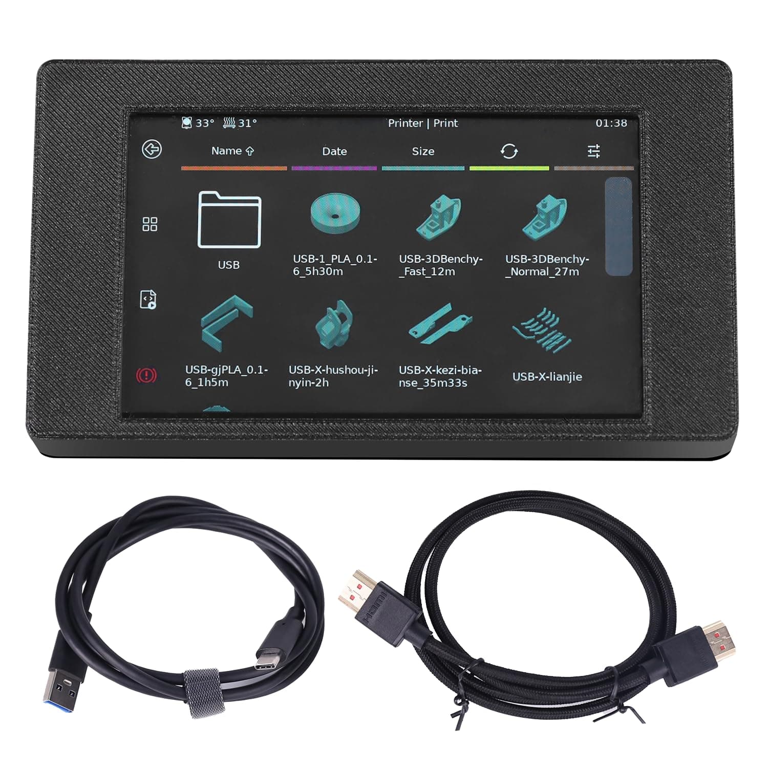 Sovol 5 Inch IPS50 HDMI Capacitive Touch Screen with Klipper Firmware and Desktop Stand for Sovol SV08 Sovol Zero 3D Printer