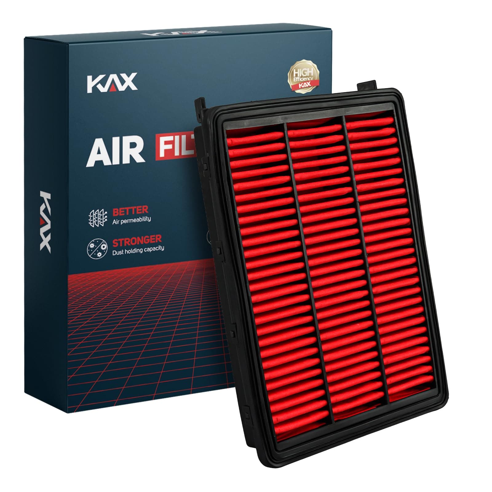 KAX Premium Engine Air Filter, CA12065 Replacement for Hyundai Tucson 2016-2018, 2018-2021, Kia Sportage 2017-2022