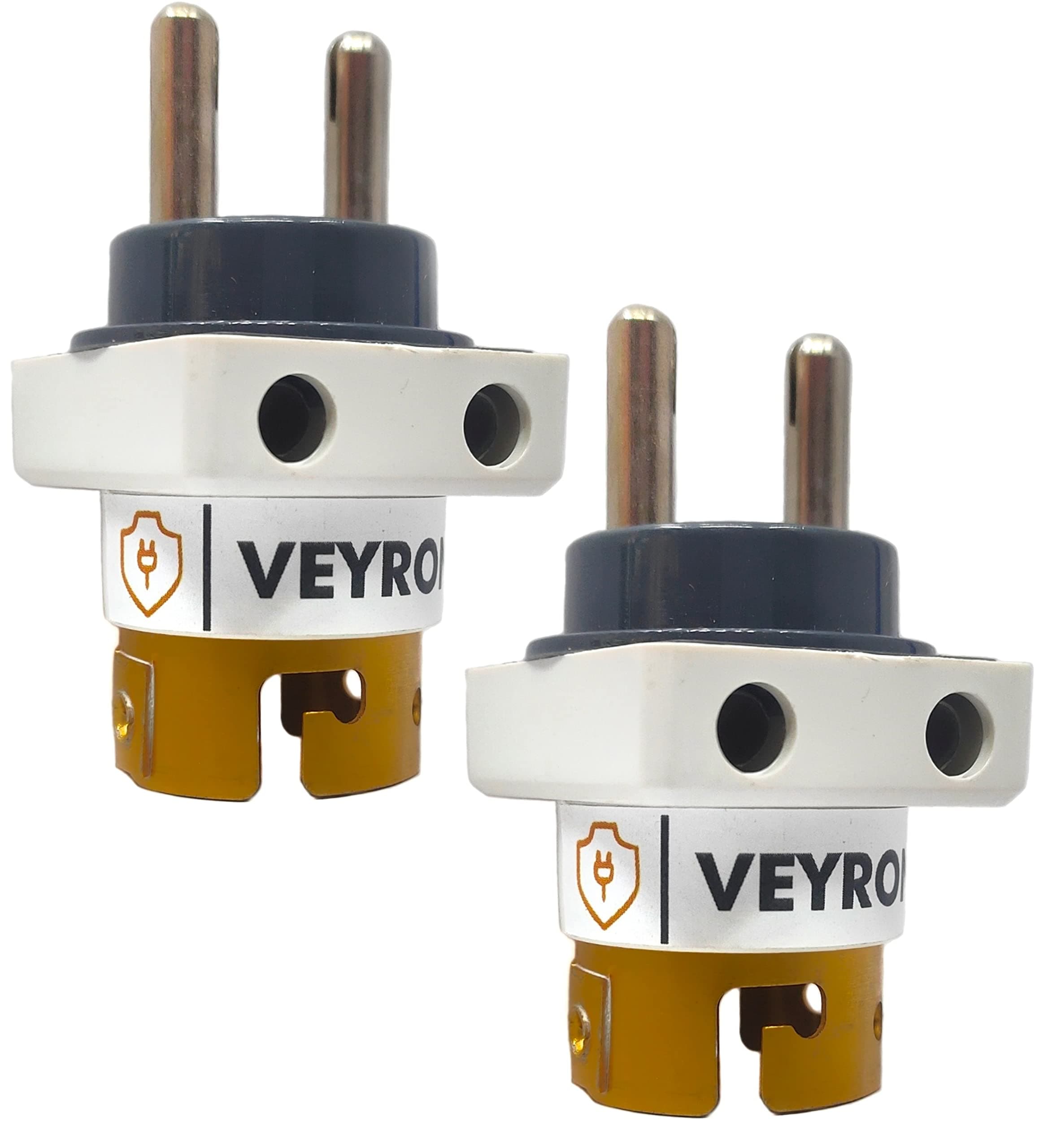 VEYRON Bulb Holder with Plug Socket, 2 pin Parallel Adapter for Light Decoration, Socket to Holder Conversion (Pack of 2)