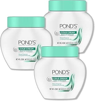 POND'S Cold Face Cream, Skin Care Facial Cleanser for All Skin Types, Deep Moisturizing Face Wash & Makeup Remover, 9.5 oz, 3 Pack