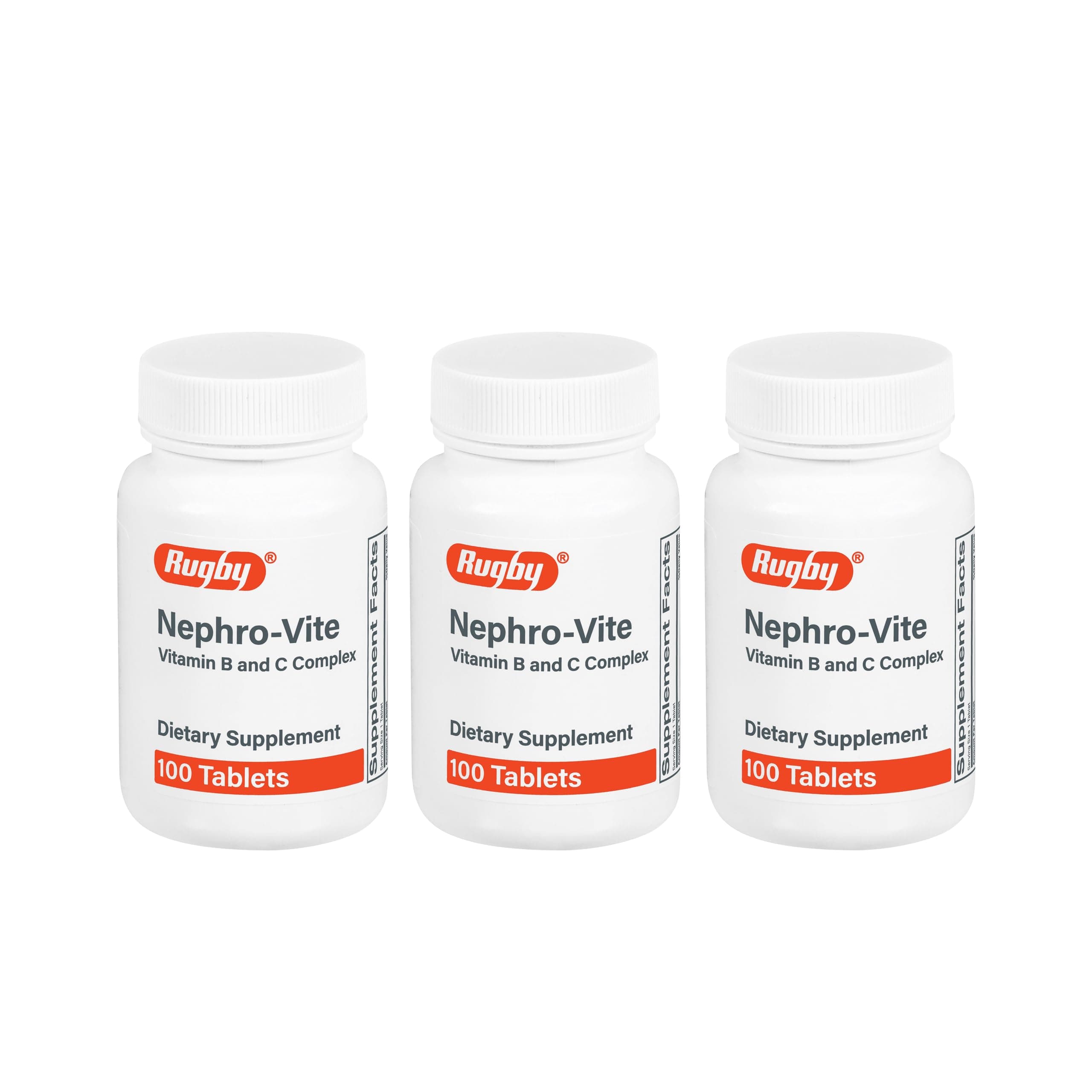 DAONEG Nephro-Vite Tablets, 100 Count Per Bottle (3 Pack)