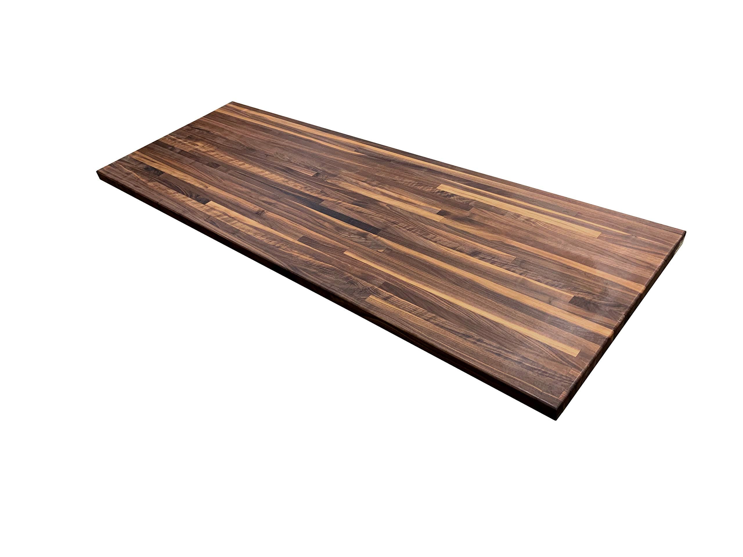 Walnut Edge Grain Butcher Block Wood Kitchen Tabletop - 1.5" x 30" x 72"