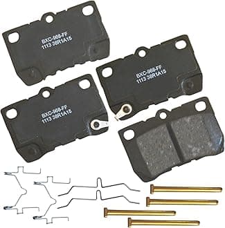 Bendix Premium SBC1113 Ceramic Rear Brake Pads for Lexus GS300 2006, GS350 2011-2007, GS430 2007-2006, GS450h 2011-2007, GS460 2011-2008, IS250 2013-2006, IS350 2013-2006